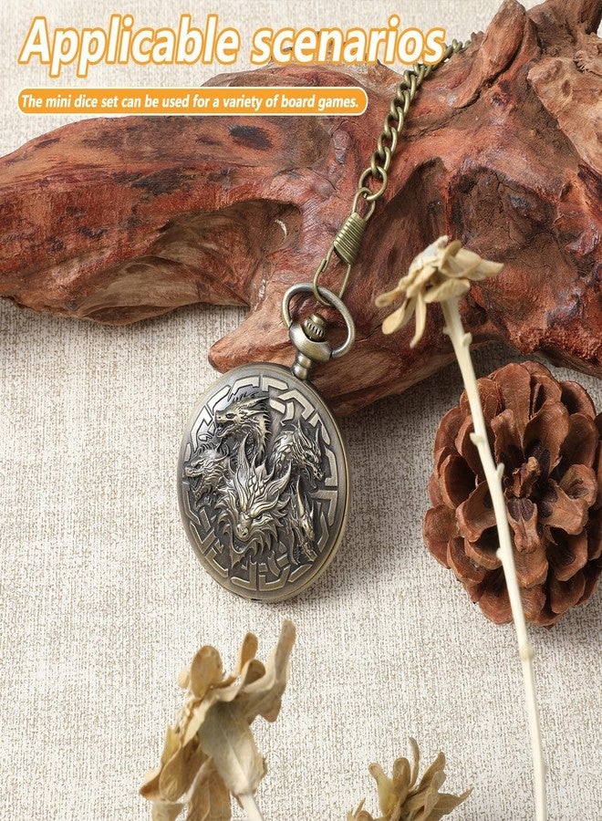 مجموعة نرد متعددة الأوجه مكونة من 7 قطع، مجموعة نرد كاملة لألعاب تقمص الأدوار مع حقيبة لألعاب الطاولة ومغامرات تقمص الأدوار - Image 5